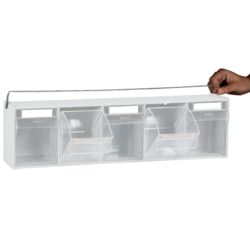 Retaining bar for 5 Door Clearbox Storage Drawer System - Pack of 10
